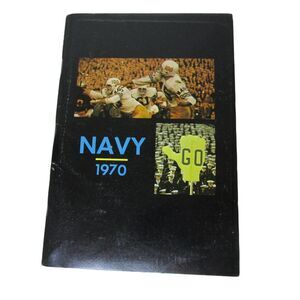 Naval Academy 1970 Football Handbook USNA Schedule Itinerary Statistics Profiles